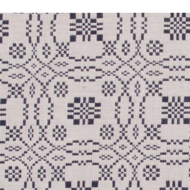 Lover㦙??S Knot Jacquard Placemat Cream Indigo Set Of Six PM130021 - The Fox Decor